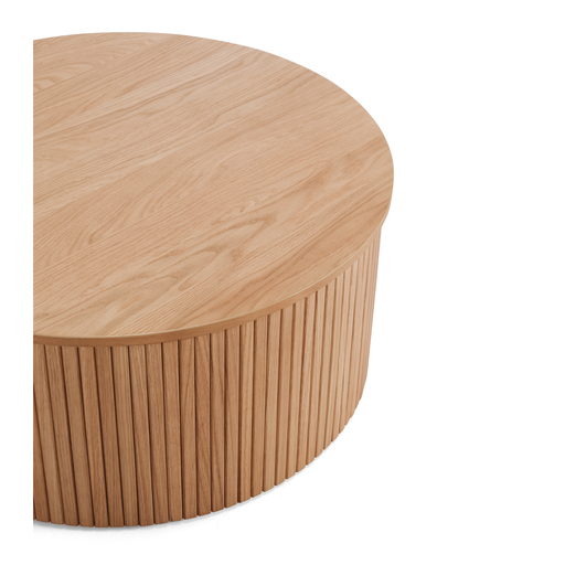 PALLISER NATURAL OAK ROUND COFFEE TABLE