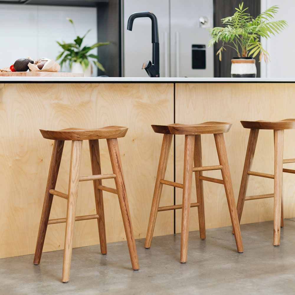 Fuji Barstool | Natural Oak