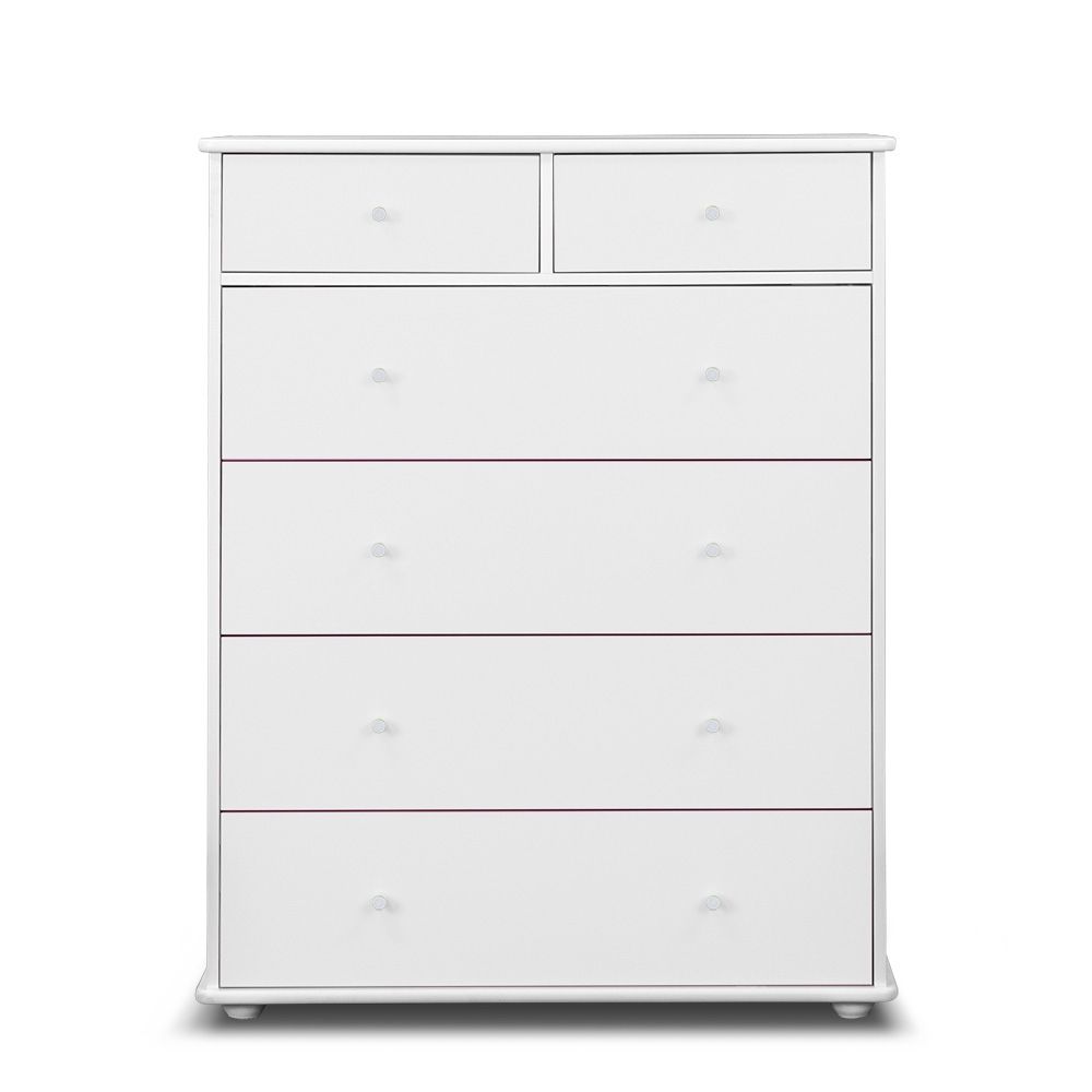 CARNIVAL 6 DRAWER TALLBOY - 6 COLOURS AVAILABLE.