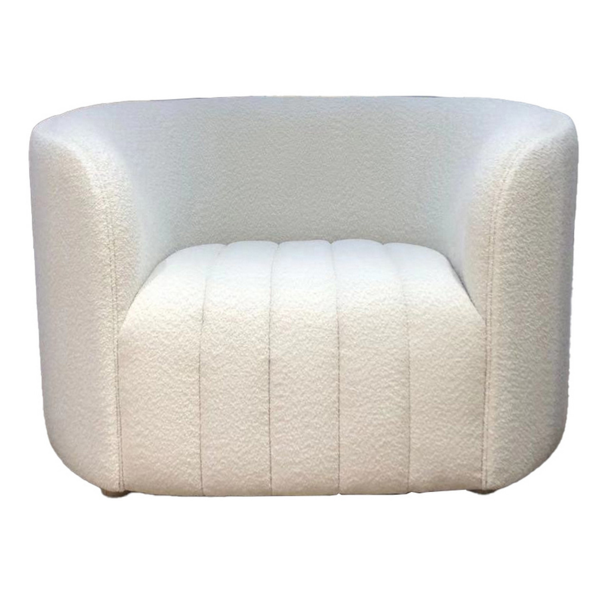 GISELLE CURVED BOUCLE OCCASIONAL CHAIR