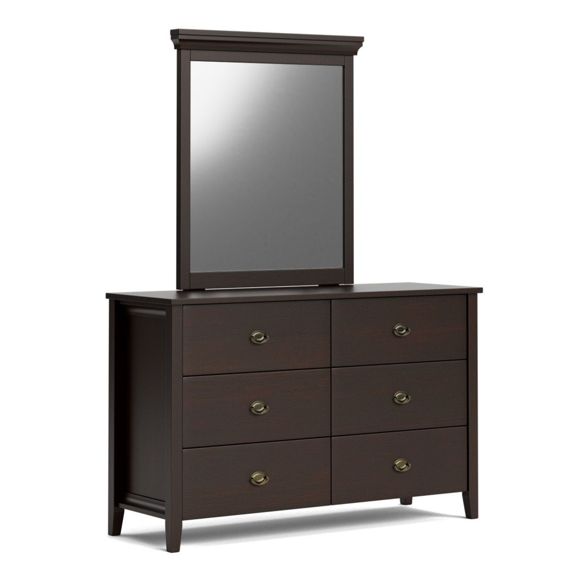 HILTON 6 DRAWER DRESSER WITH MIRROR | NZ MADE