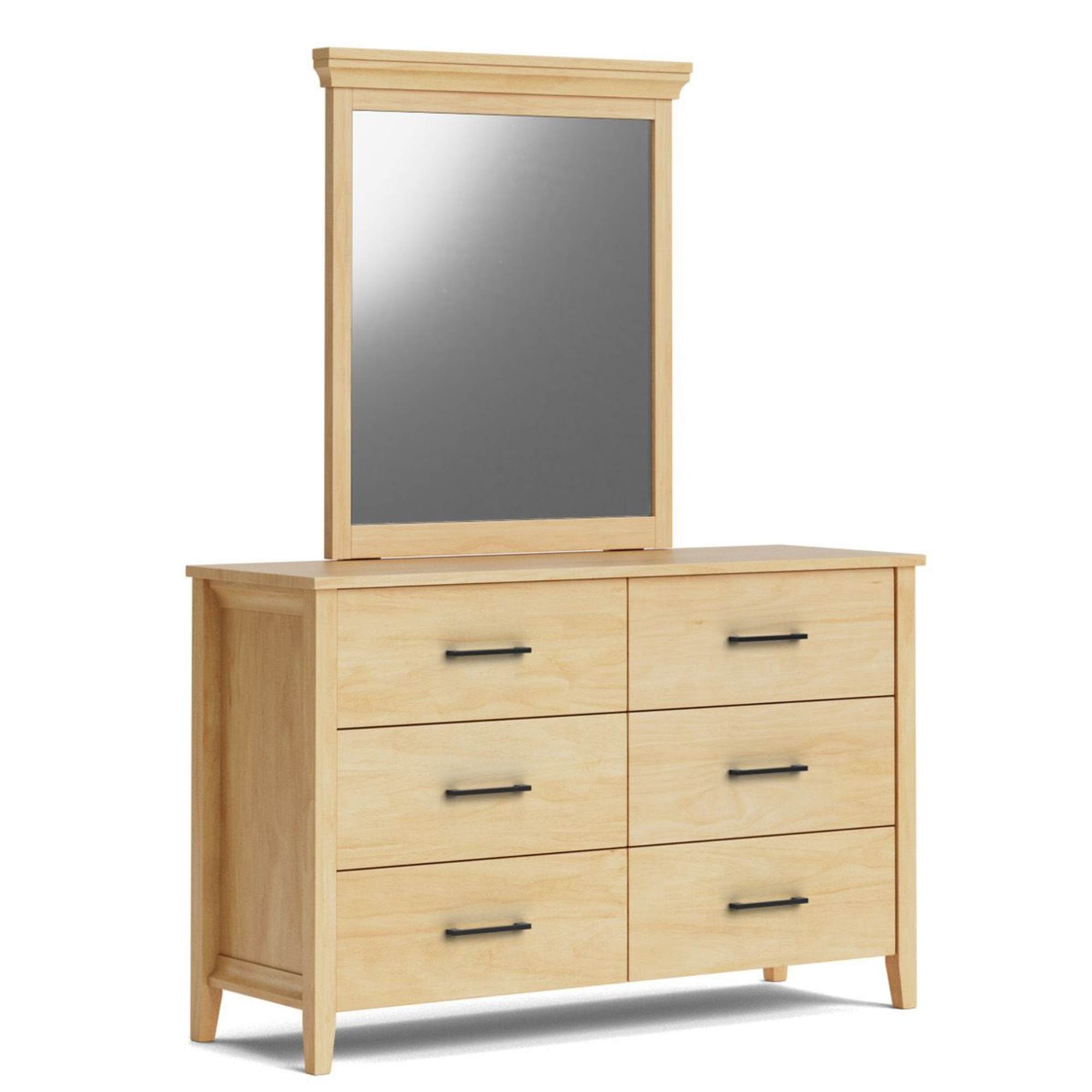 HILTON 6 DRAWER DRESSER WITH MIRROR | NZ MADE