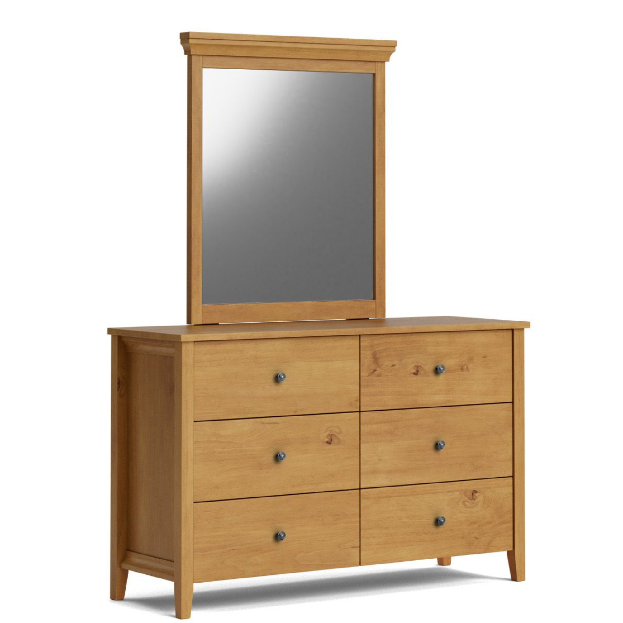 HILTON 6 DRAWER DRESSER WITH MIRROR | NZ MADE