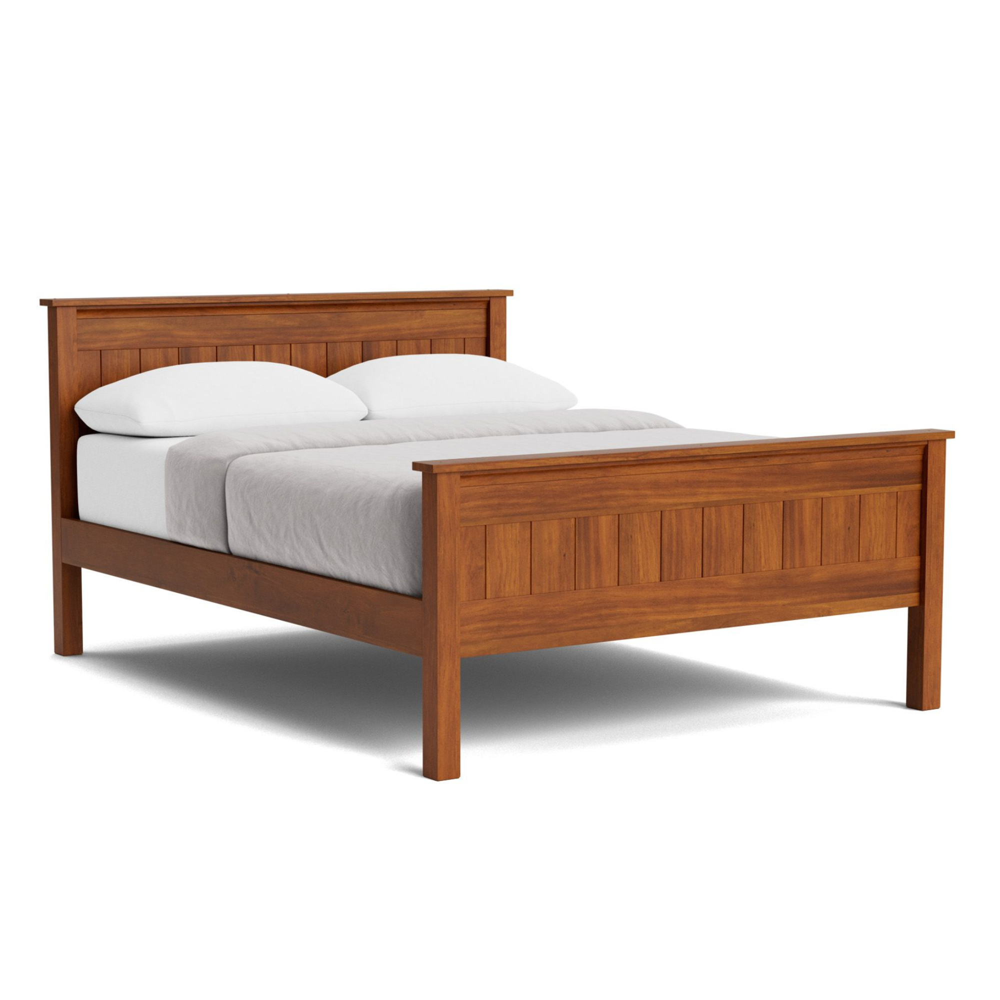 Hilton High-Foot Slat Bed - All Sizes | NZ Made