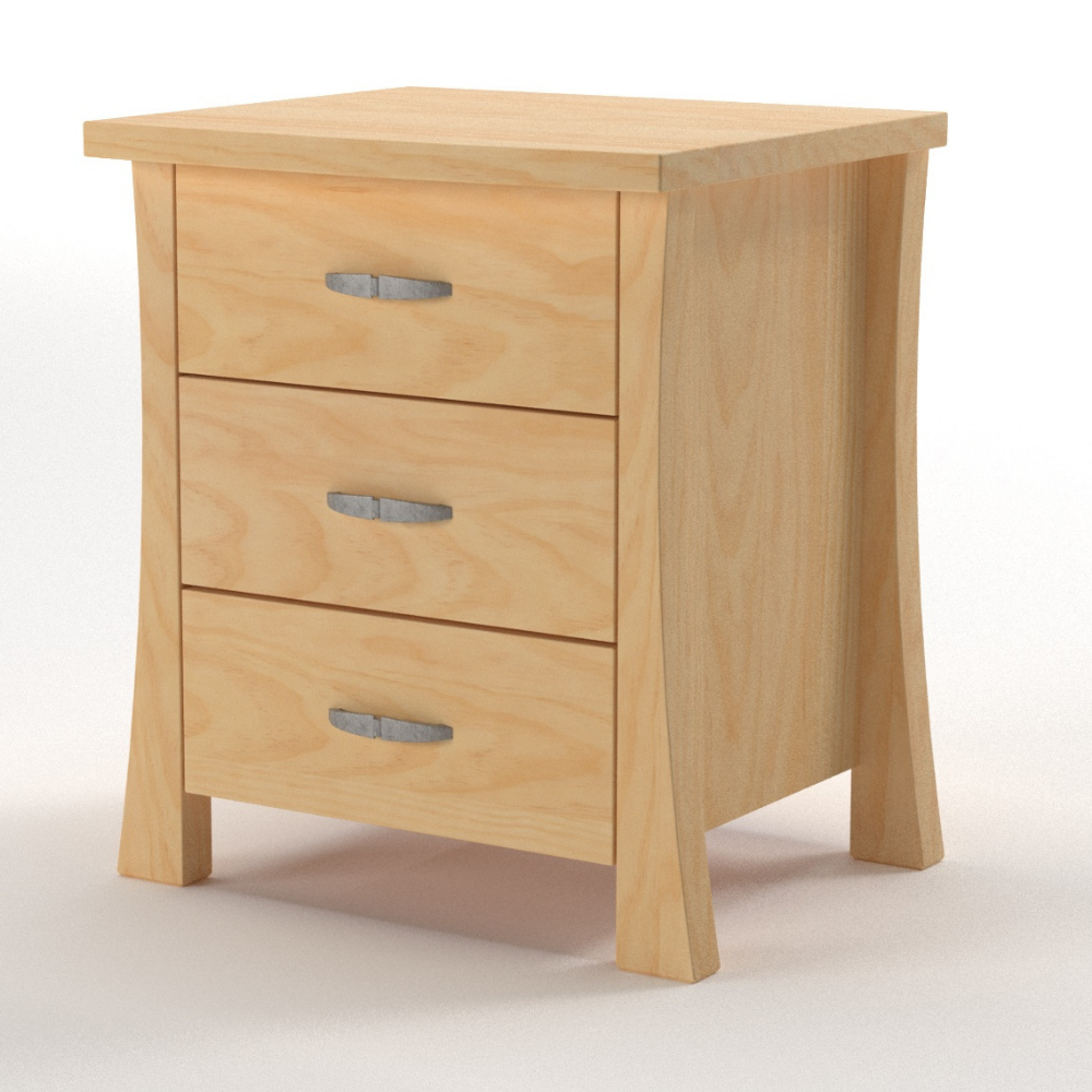 AMBROSE 3 DRAWER BEDSIDE CABINET | NZ MADE