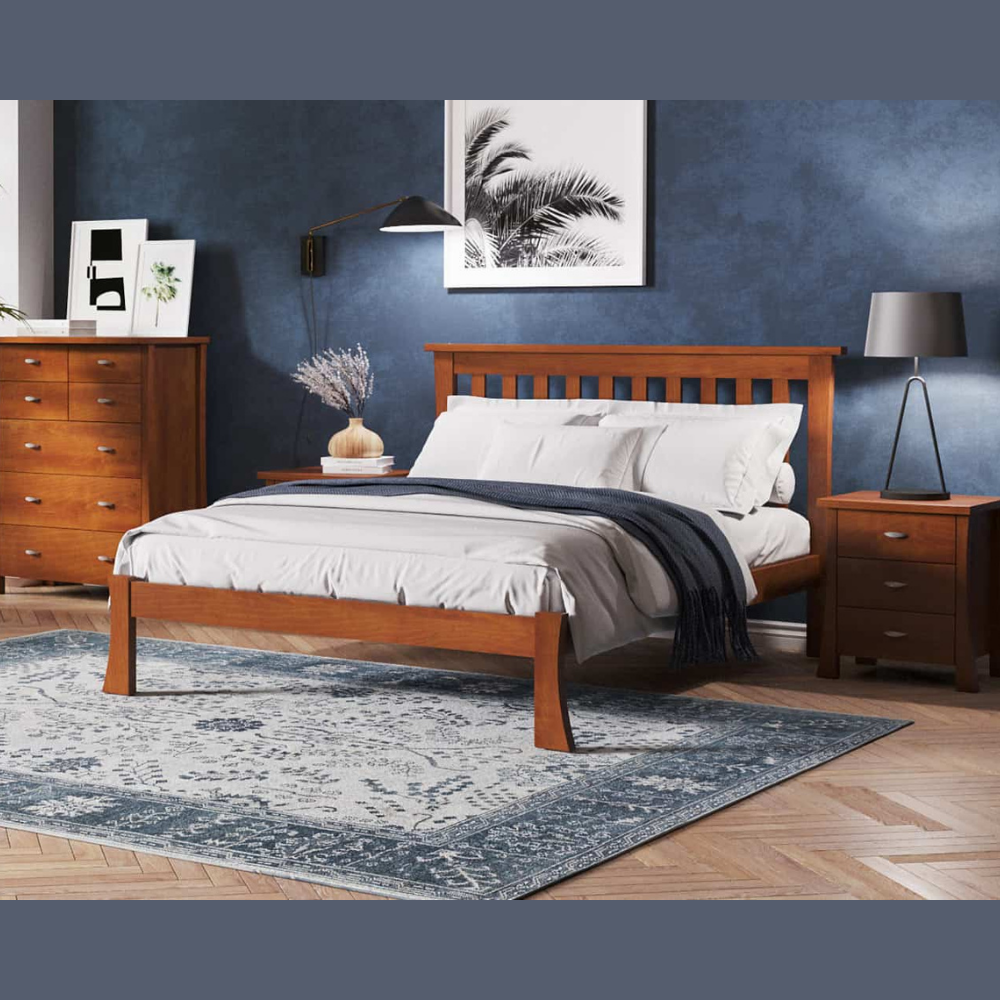 AMBROSE 6 DRAWER DRESSER WITH MIRROR | NZ MADE BEDROOM FURNITURE