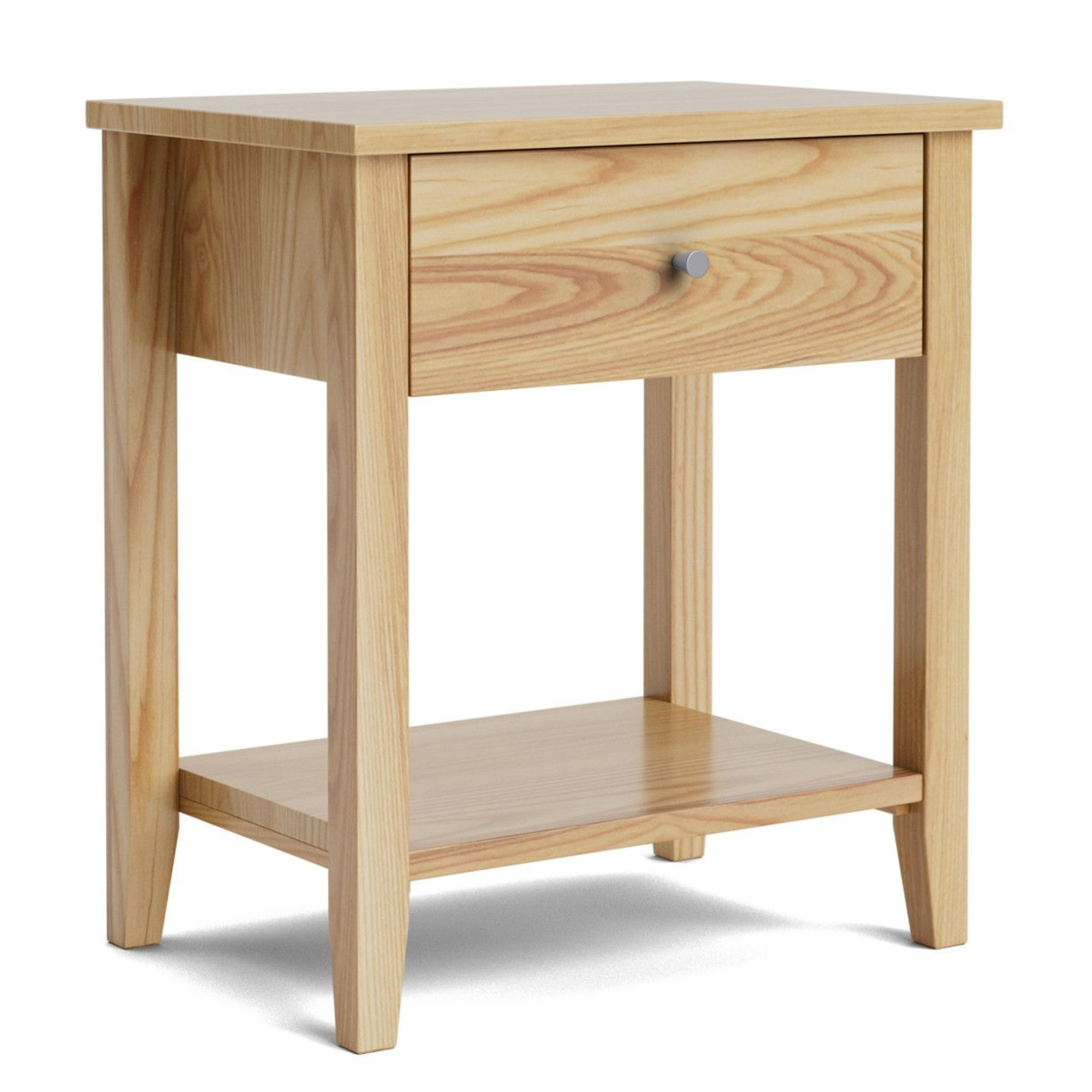 Ivydale Ash 1 Drawer Wide Bedside Cabinet | NZ Made