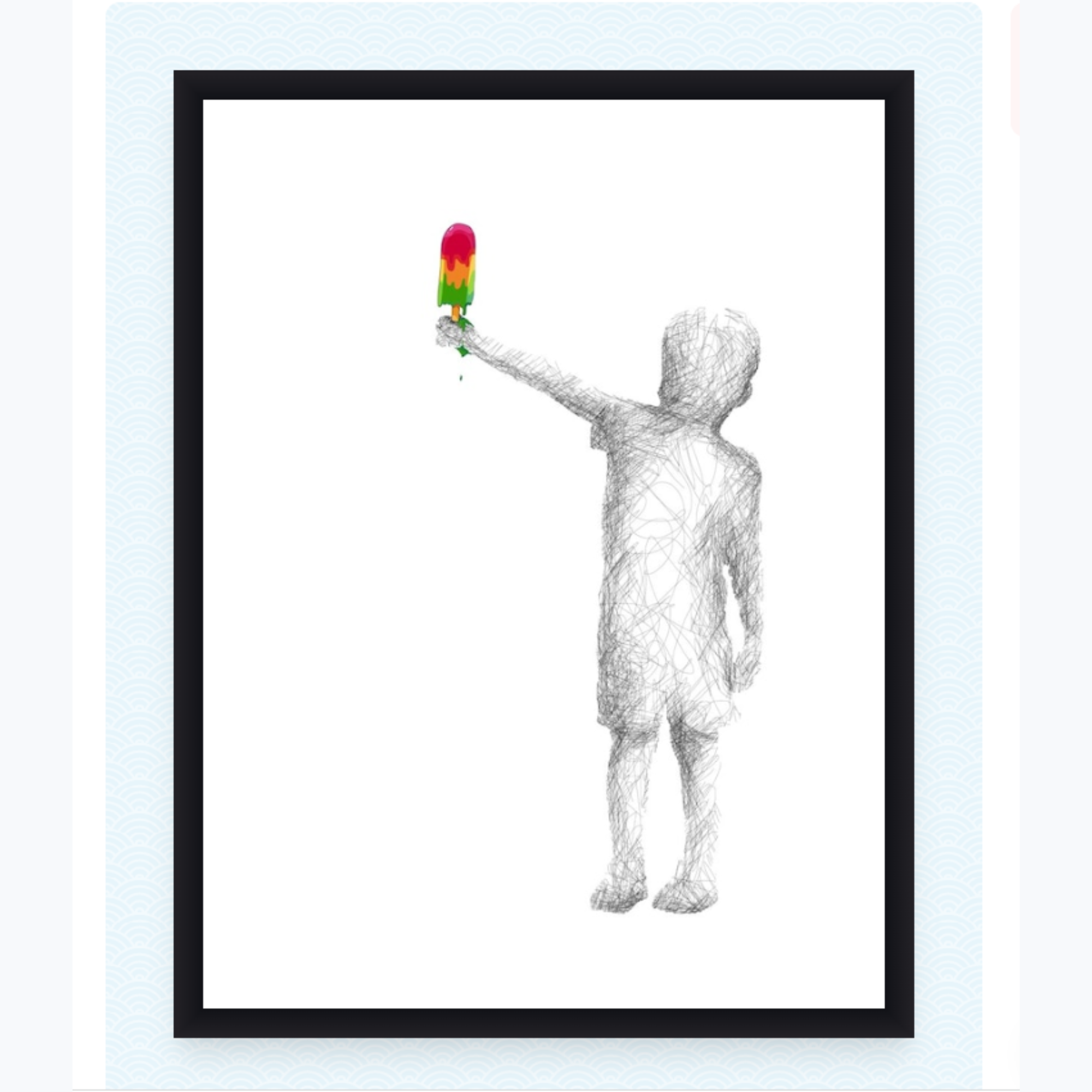 ICE CREAM | FRAME WITH GLASS | LISA GRENNELL | NZ MADE