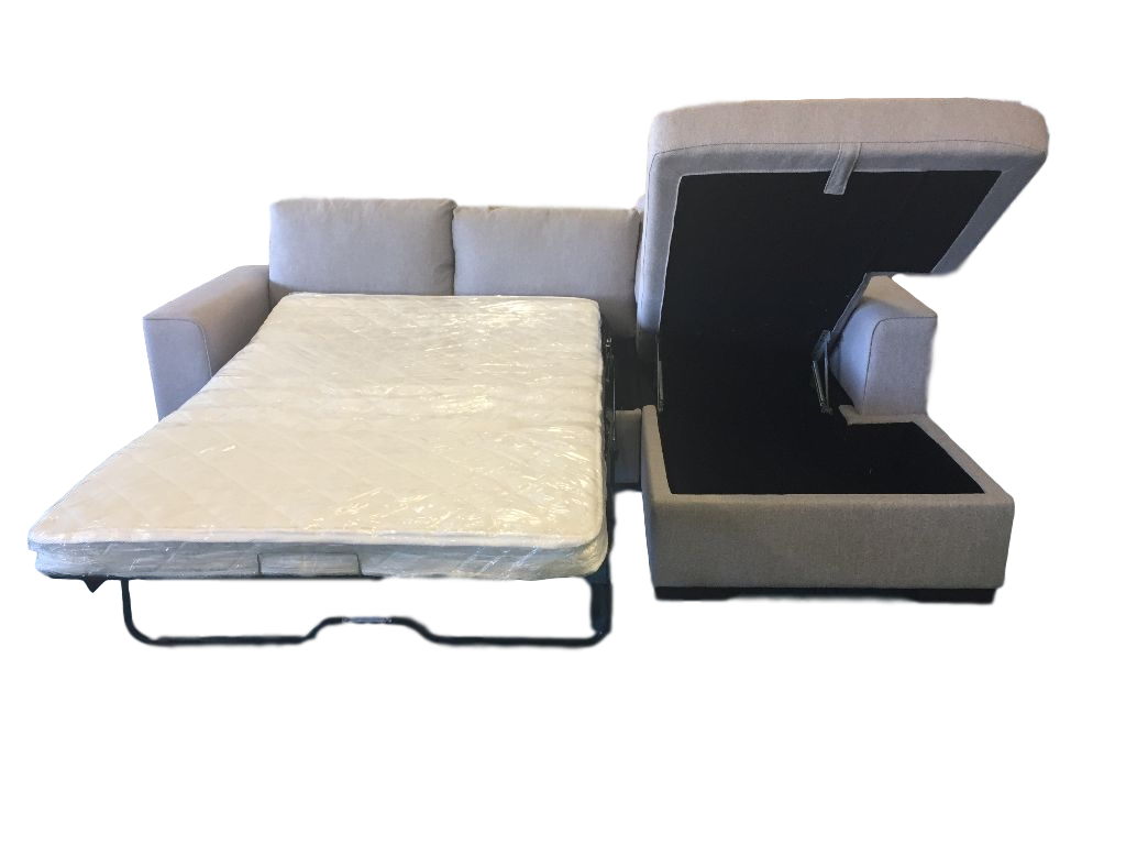 SLOANE CHAISE WITH SOFA BED AND STORAGE | 2 FABRIC COLOURS