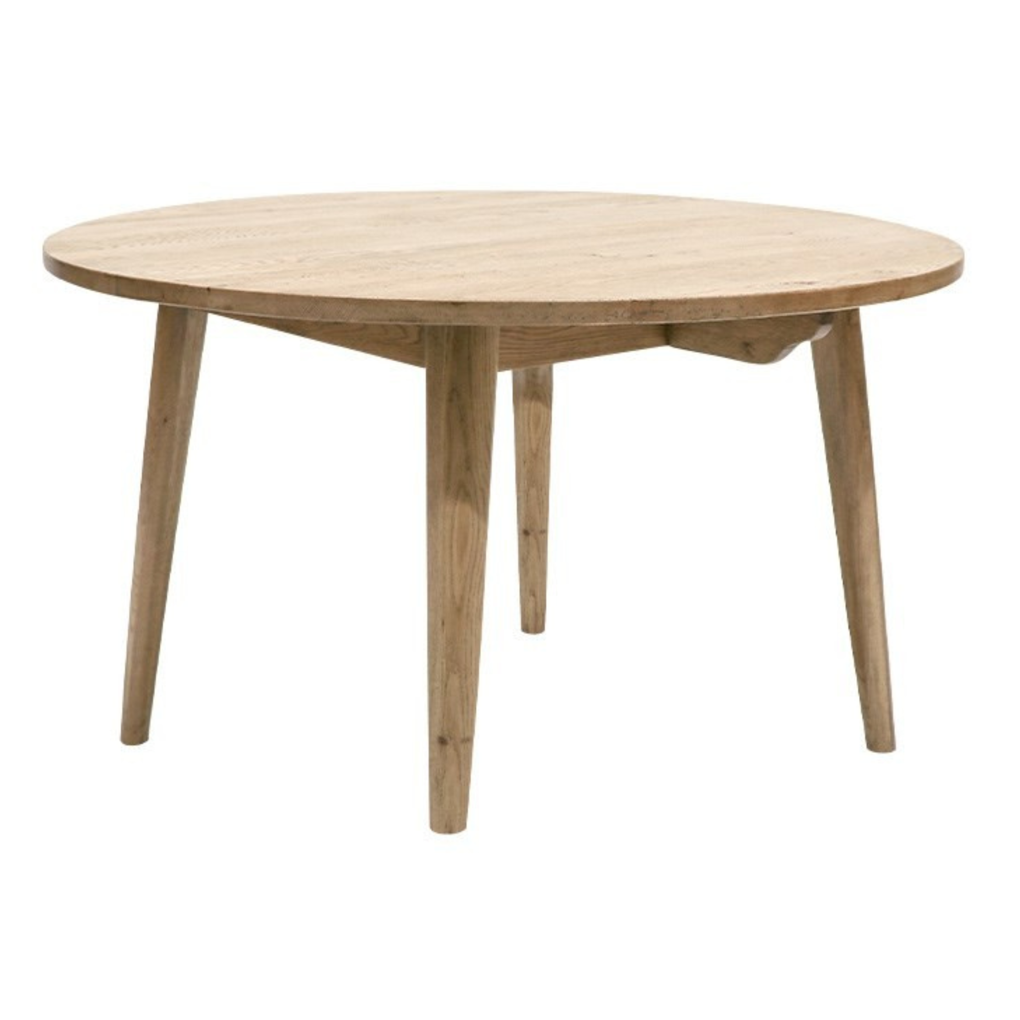 VAASA 100 ROUND OAK DINING TABLE | NATURAL