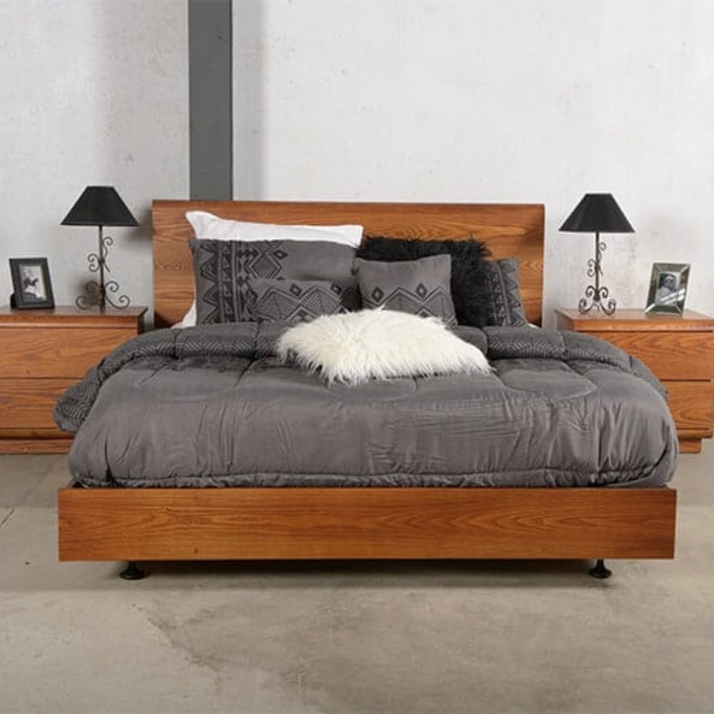 KARAMEA ASH SLAT BED | SINGLE TO SUPER KING | NZ MADE | 7 STAIN OPTIONS