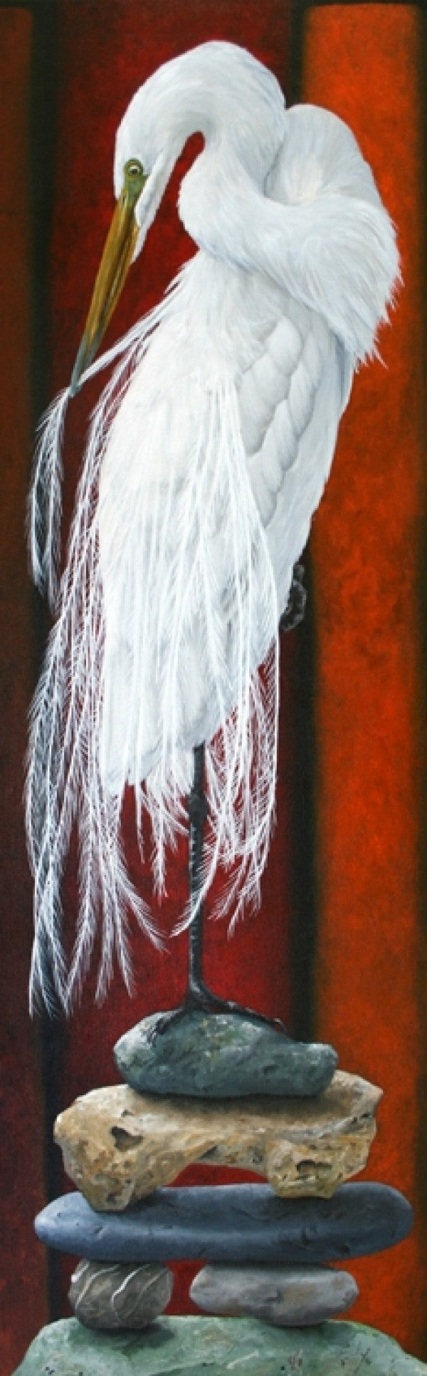 KOTUKU I BALANCING ACT | MARIE REID-BEADLE | CANVAS READY TO HANG | NZ MADE