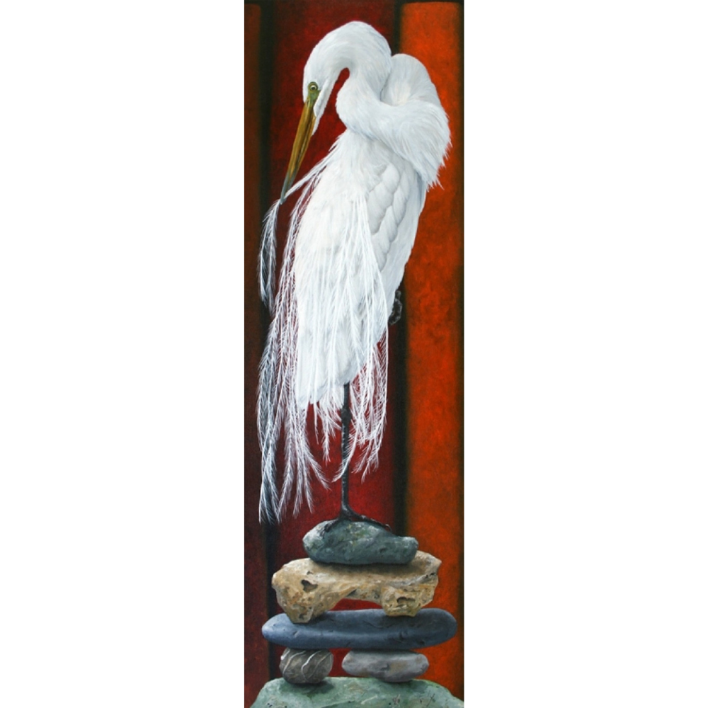 KOTUKU I BALANCING ACT | MARIE REID-BEADLE | CANVAS READY TO HANG | NZ MADE