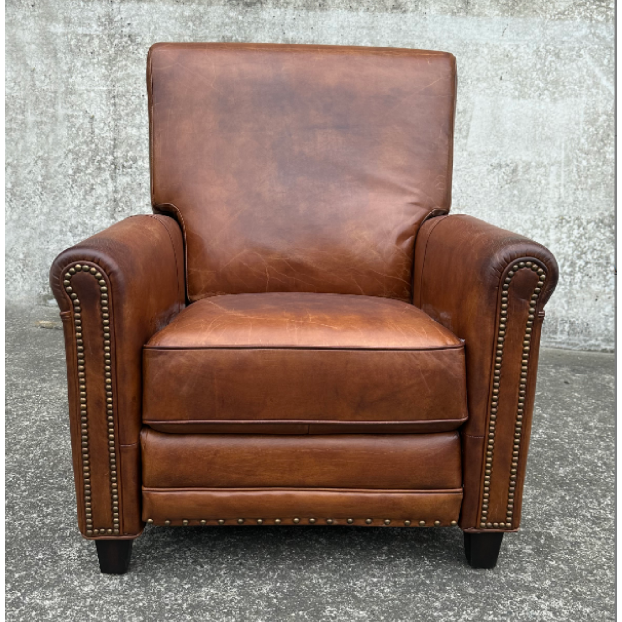 LLOYD LEATHER RECLINER | CIGAR BROWN