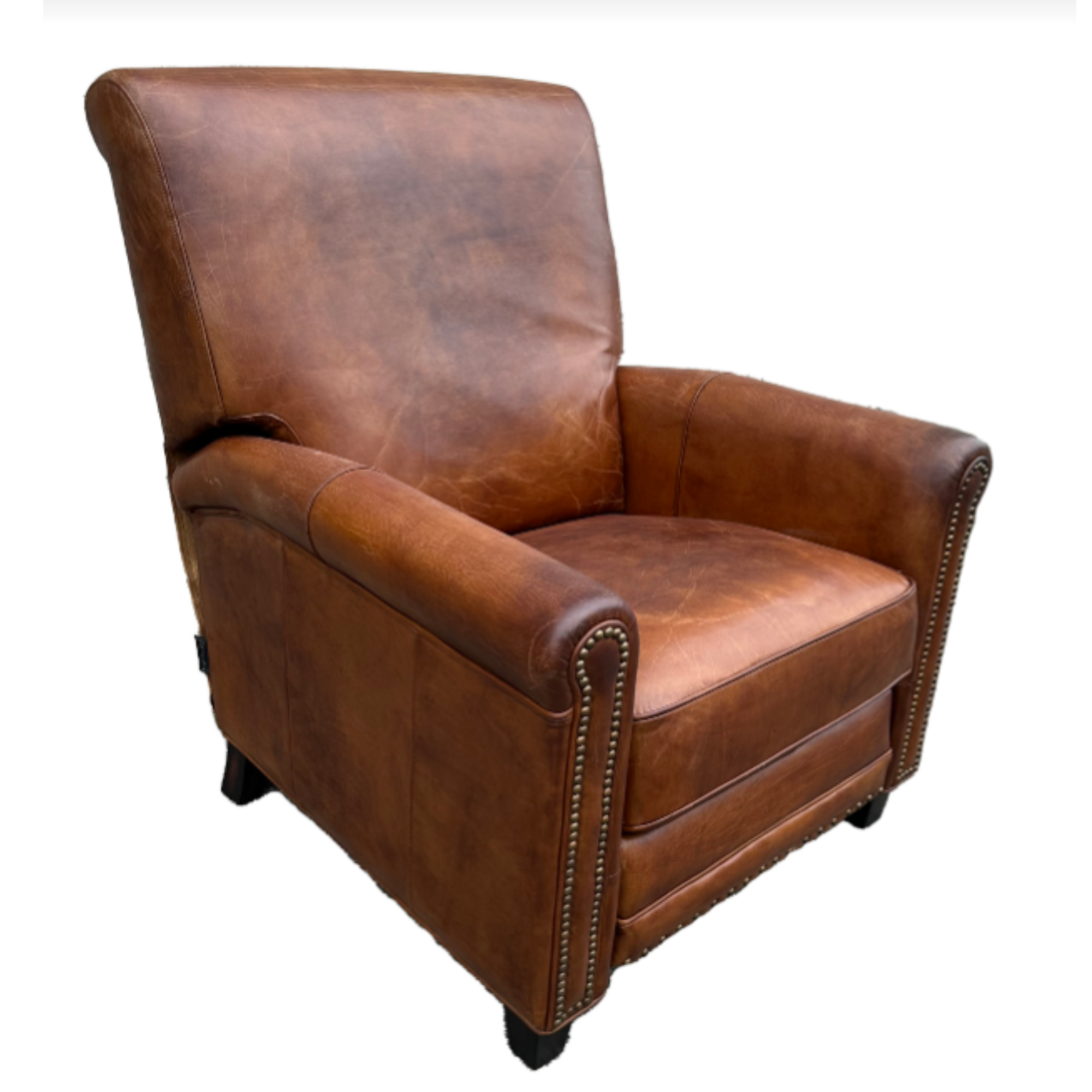 LLOYD LEATHER RECLINER | CIGAR BROWN