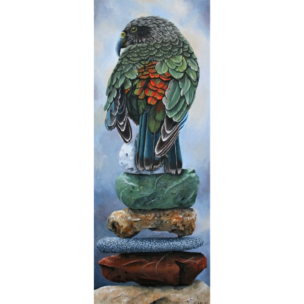 LONE KEA | CANVAS STRETCHED READY TO HANG | MARIE REID-BEADLE | NZ MADE