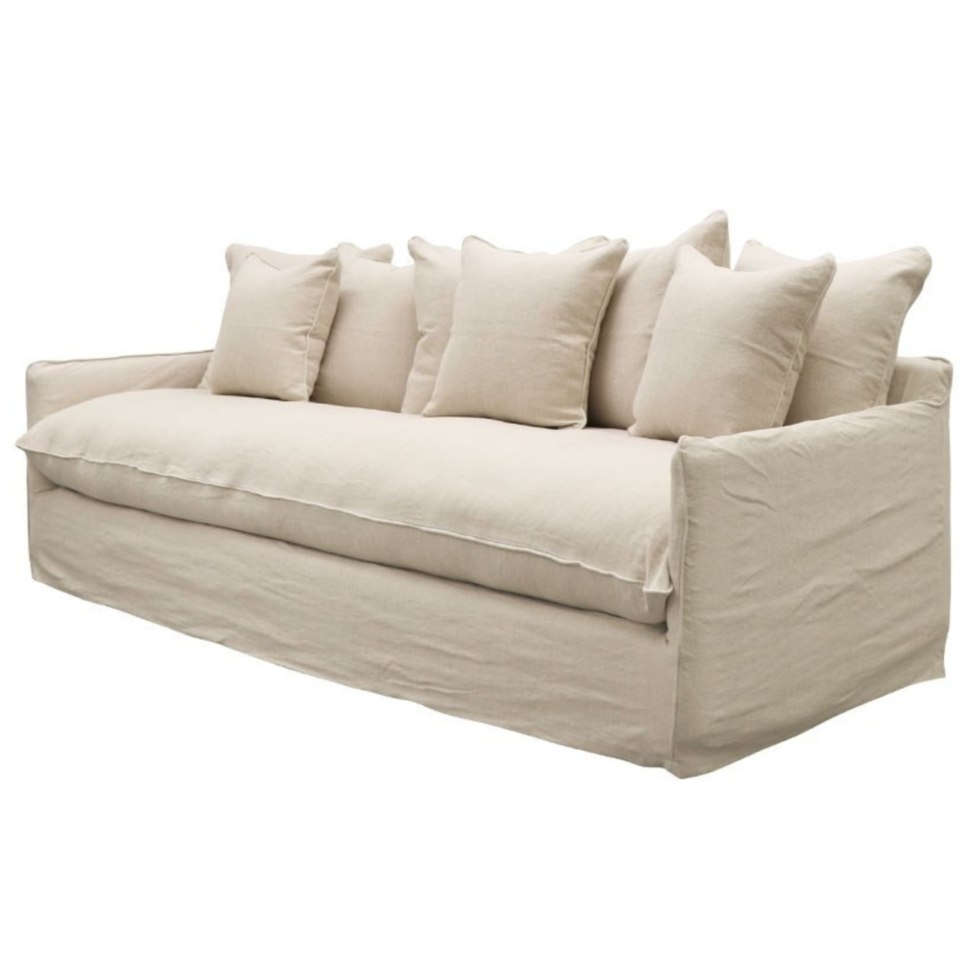 LOTUS SLIPCOVER 2 SEATER SOFA | OATMEAL