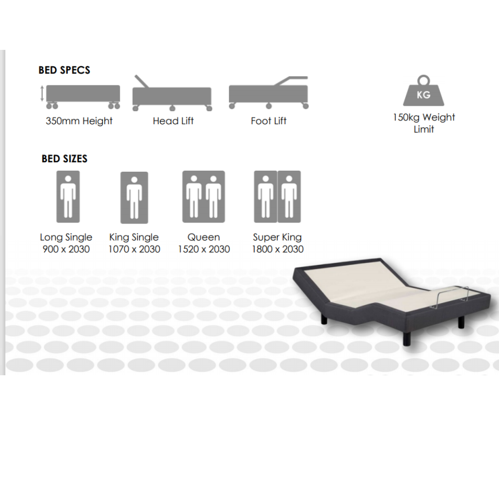 MOTION LIFESTYLE M5 ADJUSTABLE BED FRAME