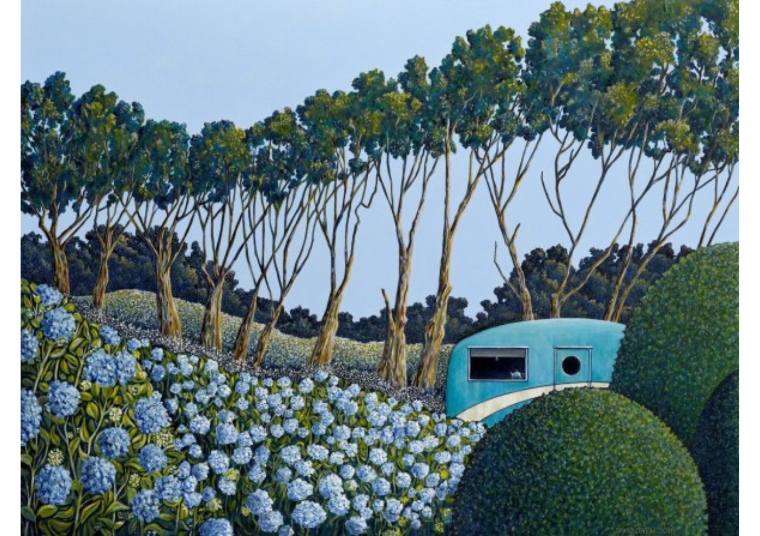 MY BLUE HEAVEN | STRETCHED CANVAS READY TO HANG | DAVID OWEN | NZ MADE