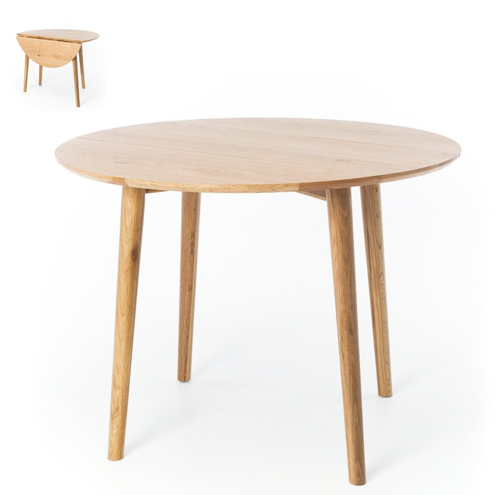 ICELAND ROUND DROP LEAF DINING TABLE