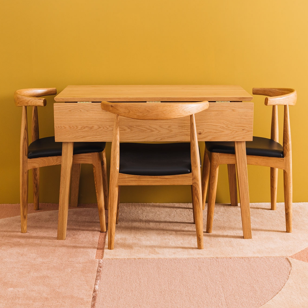 NORDIK SQUARE DROP-LEAF DINING TABLE