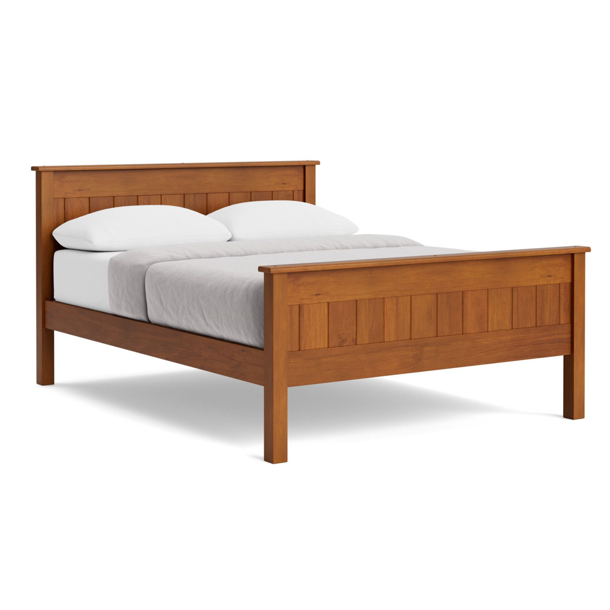 NORTHVILLE SLAT BED WITH HIGH FOOT | SLATTED OR PANELLED | NZ MADE