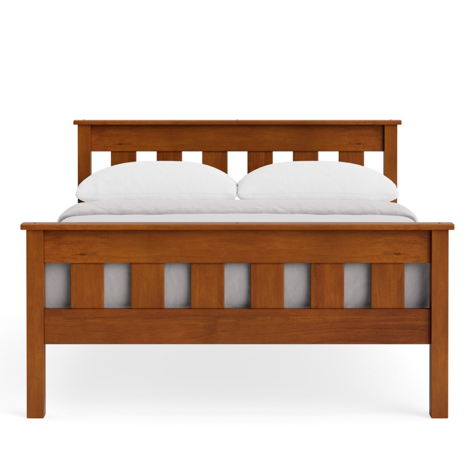 NORTHVILLE SLAT BED WITH HIGH FOOT | SLATTED OR PANELLED | NZ MADE
