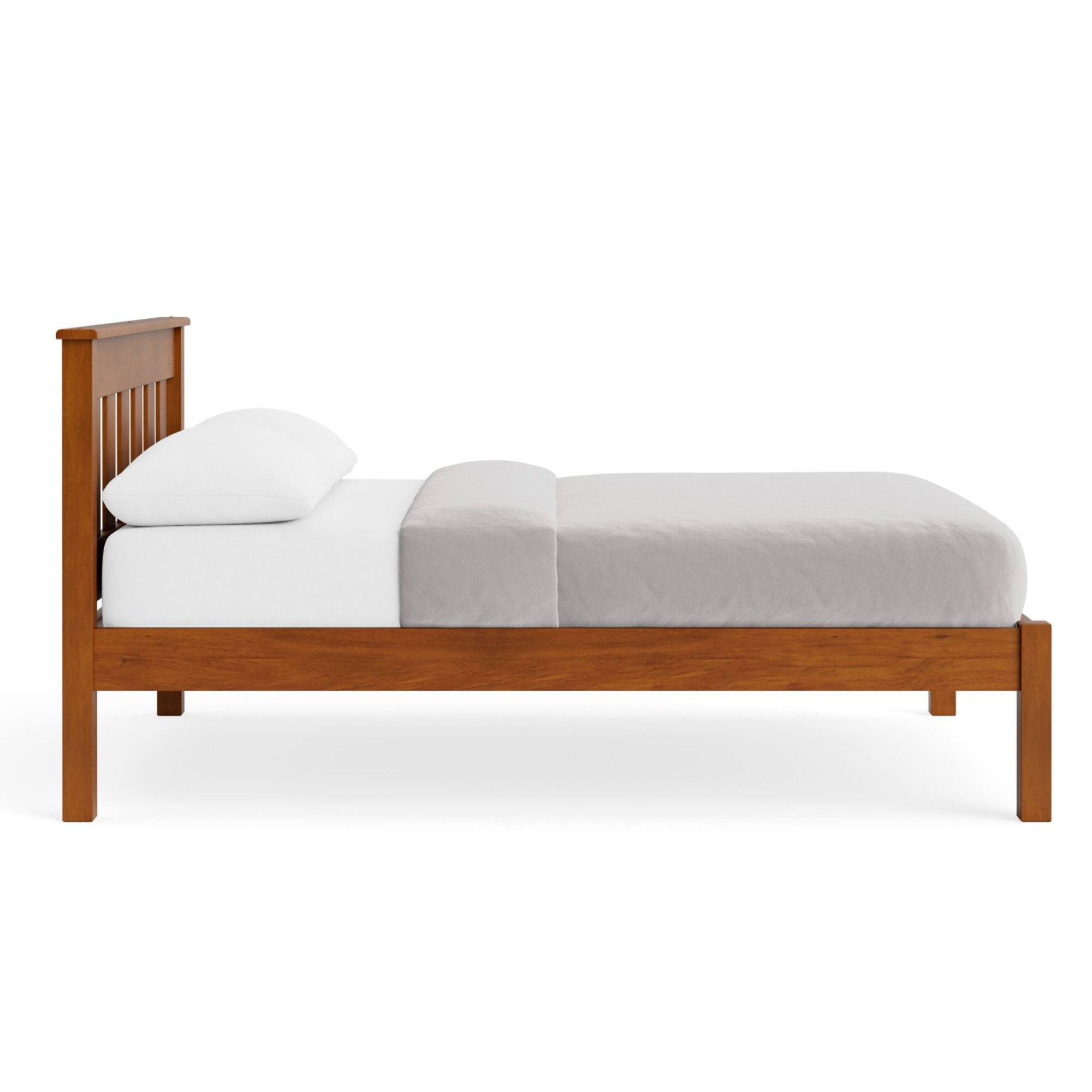 NORTHVILLE SLAT BED WITH LOW FOOT | SLATTED OR PANELLED | NZ MADE