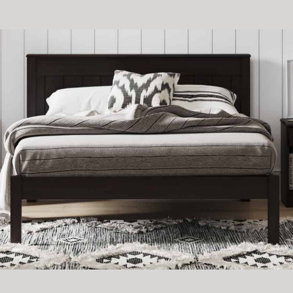 NORTHVILLE SLAT BED WITH LOW FOOT | SLATTED OR PANELLED | NZ MADE