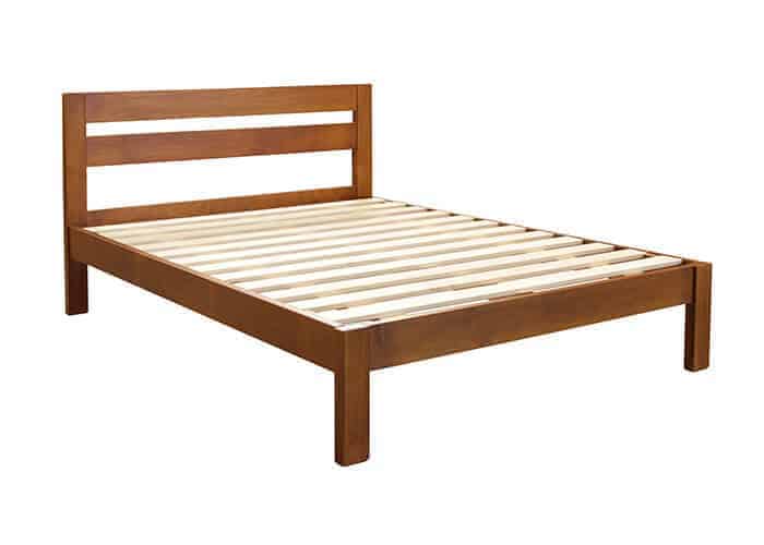 Omoto Ash Slat Bed | Slatted headboard | NZ Made