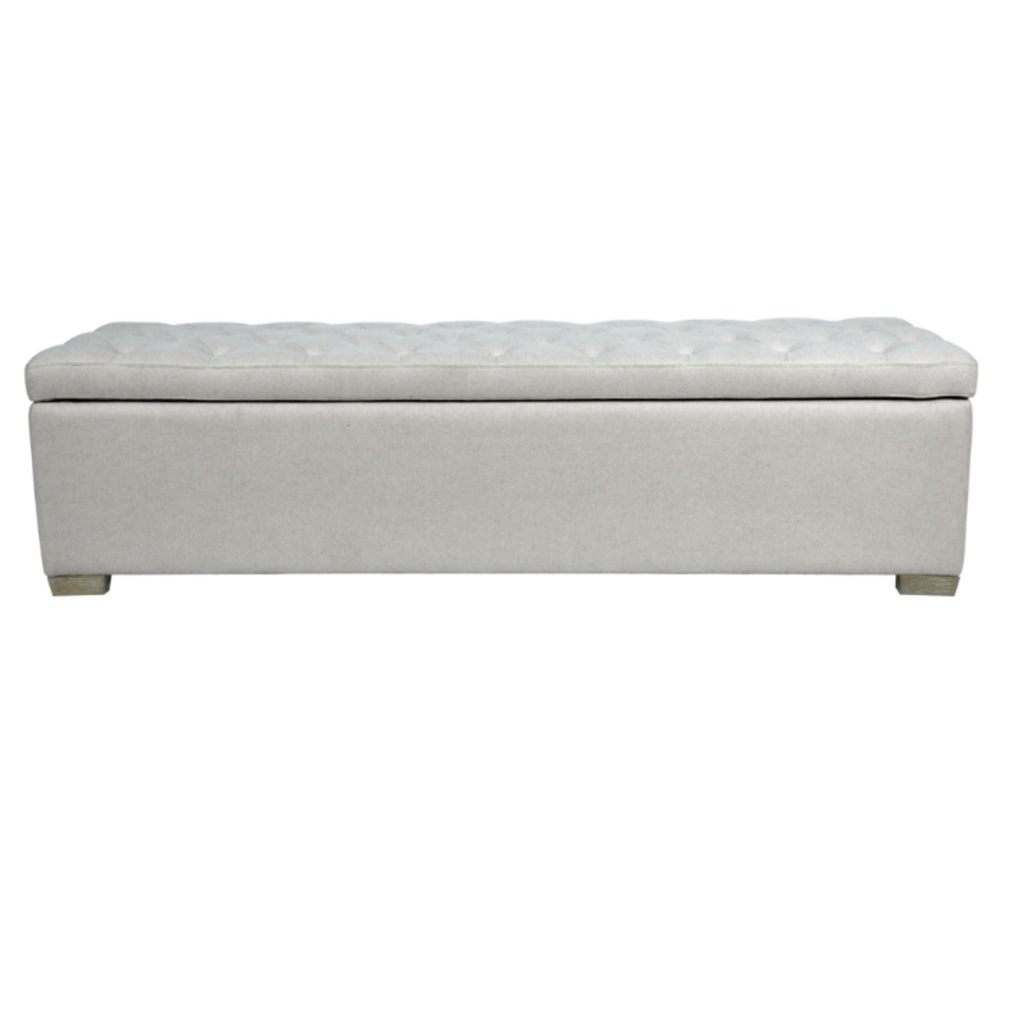 OSCAR OTTOMAN | GREY LINEN
