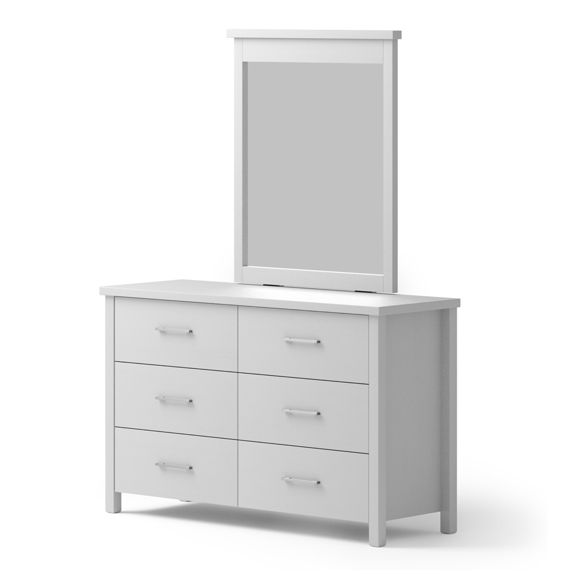 PORTLAND 6 DRAWER DUCHESS WITH MIRROR | NZ MADE BEDROOM FURNITURE