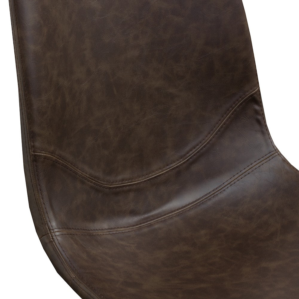 RUSTIC DINING CHAIR  | DARK BROWN