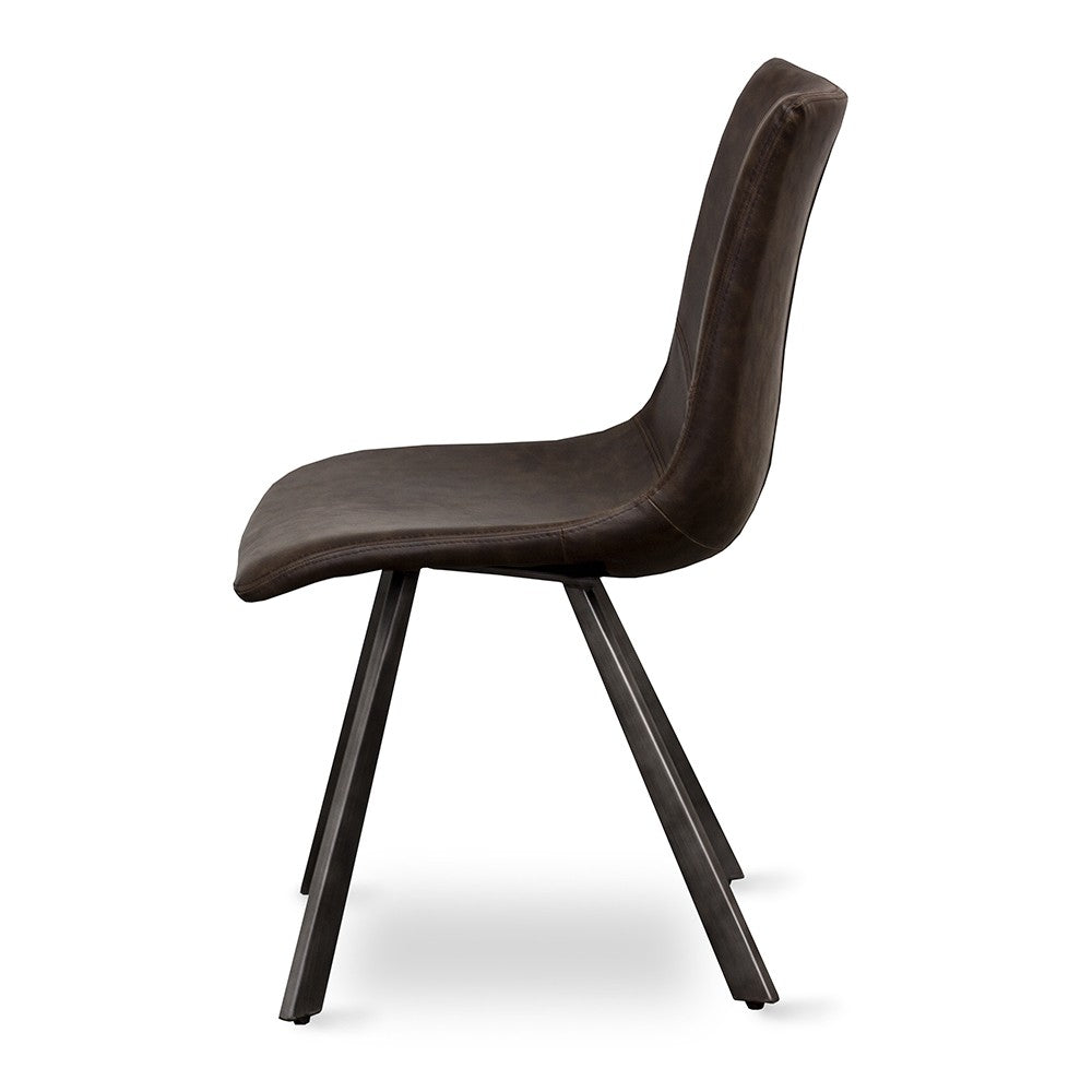 RUSTIC DINING CHAIR  | DARK BROWN