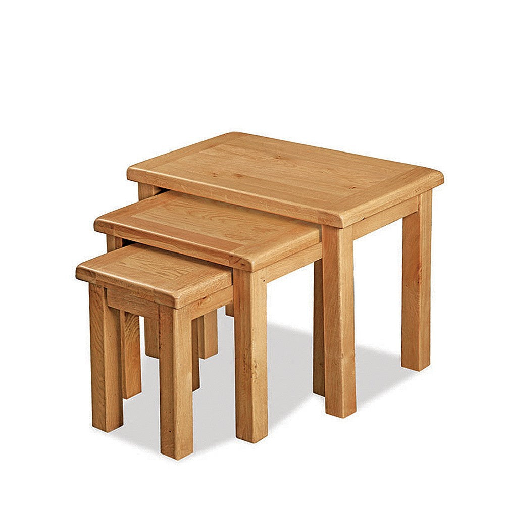 SALISBURY OAK NEST OF TABLES