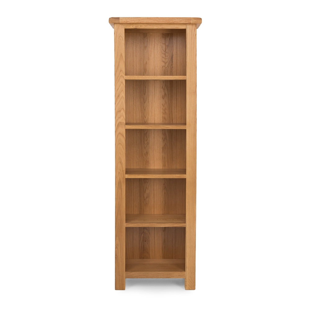 TUDOR OAK SLIM BOOKCASE