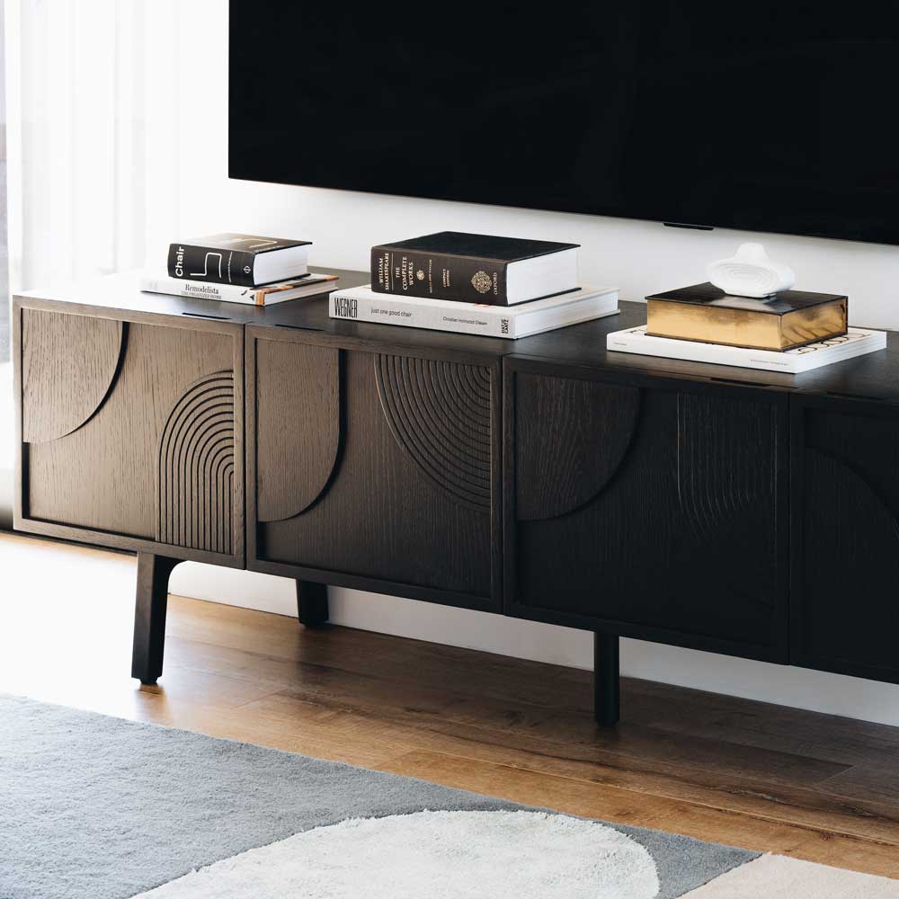 ARC OAK ENTERTAINMENT UNIT - BLACK OAK
