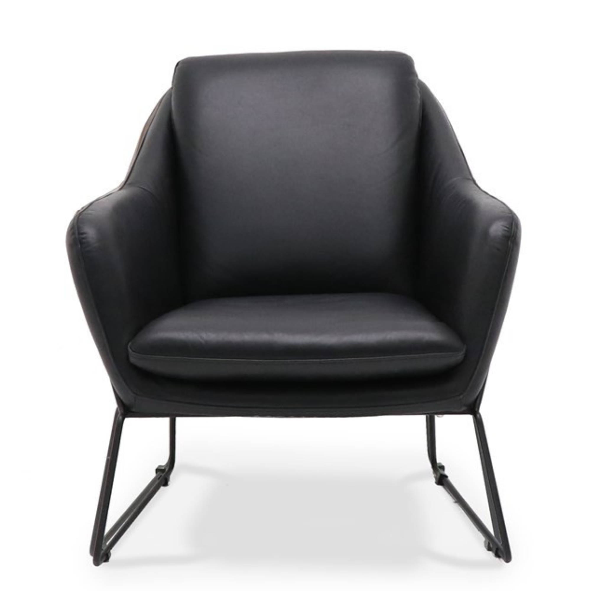 WORKSHOP LEATHER ARMCHAIR | BLACK