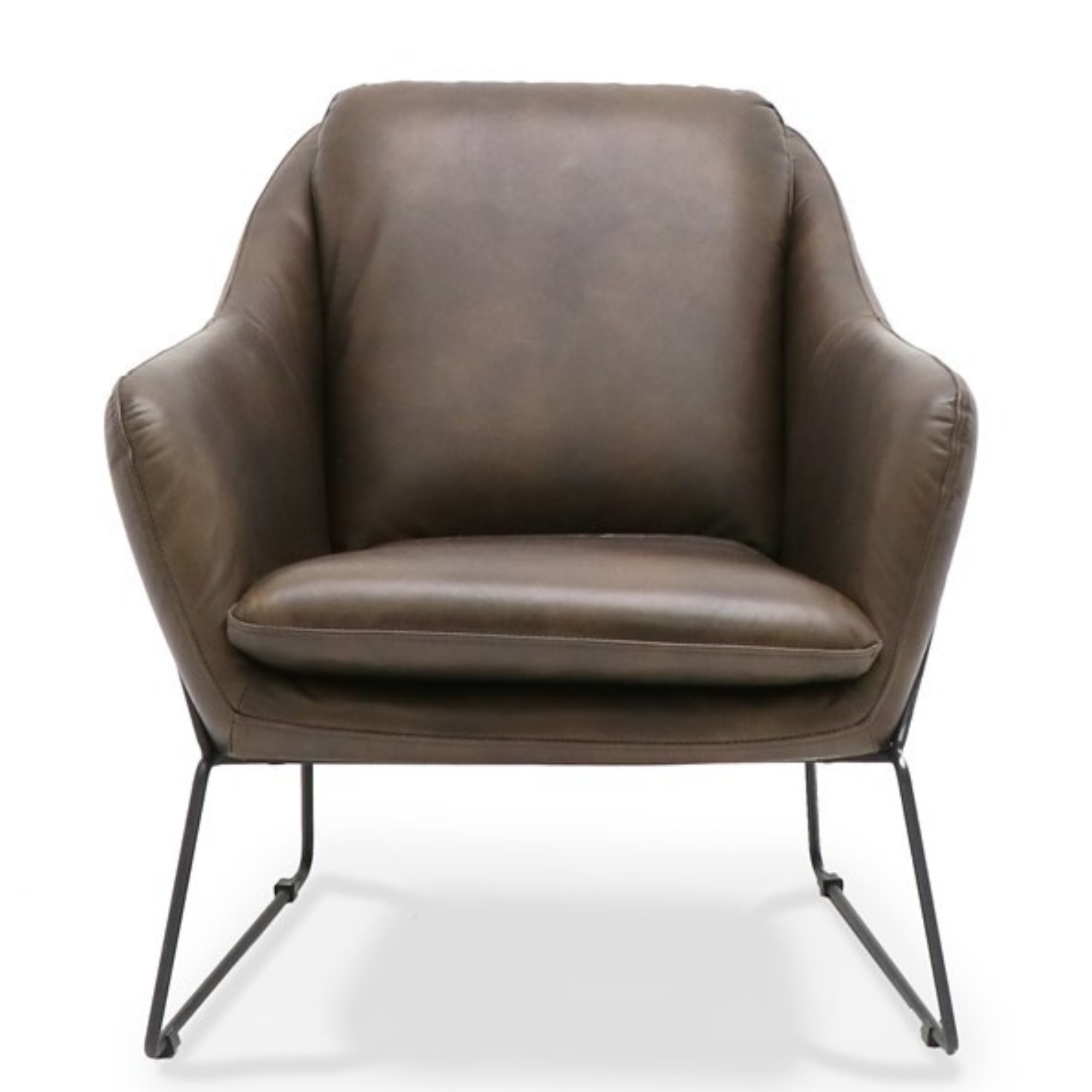 WORKSHOP LEATHER ARMCHAIR | BROWN