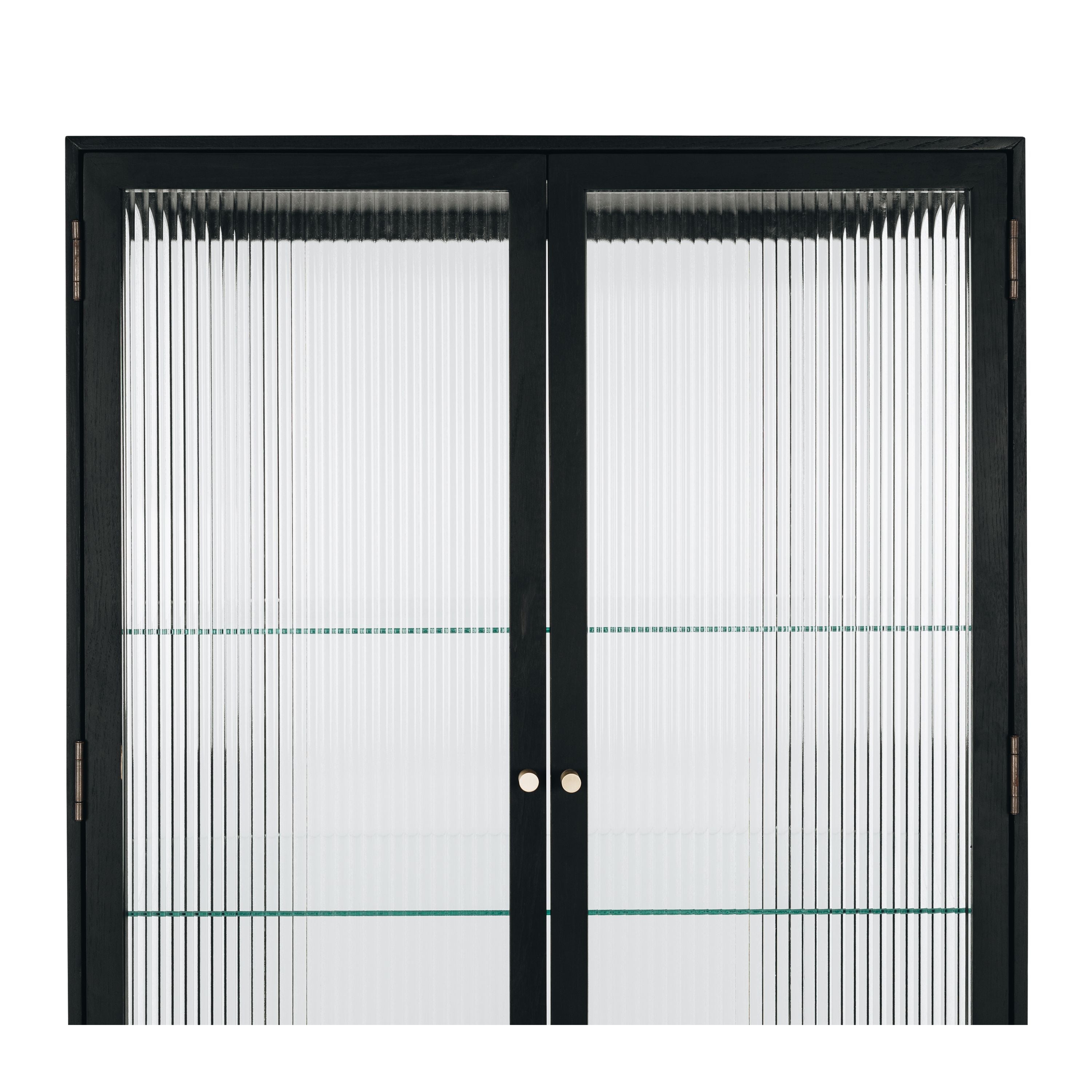 KOBE HIGHBOARD FLUTED GLASS | BLACK OAK