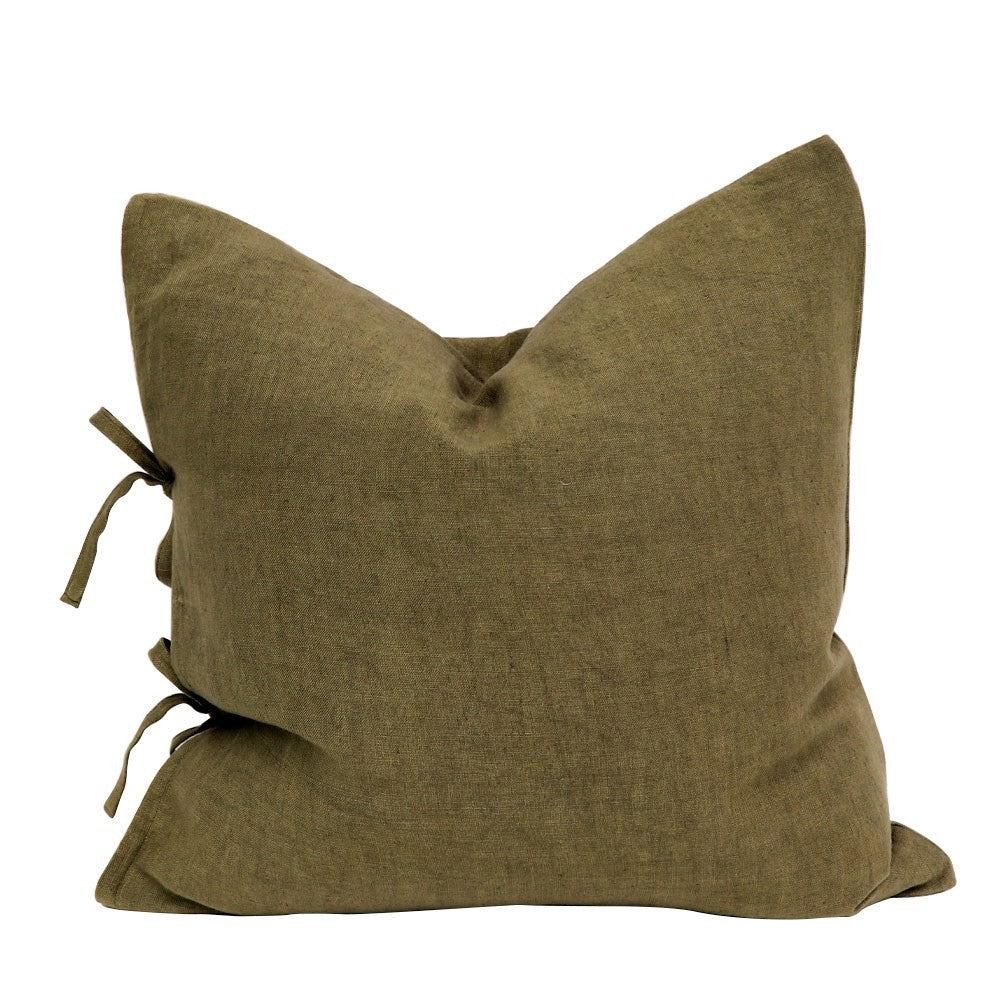 TULLY 100% LINEN CUSHIONS & THROWS | FEATHER FILLED