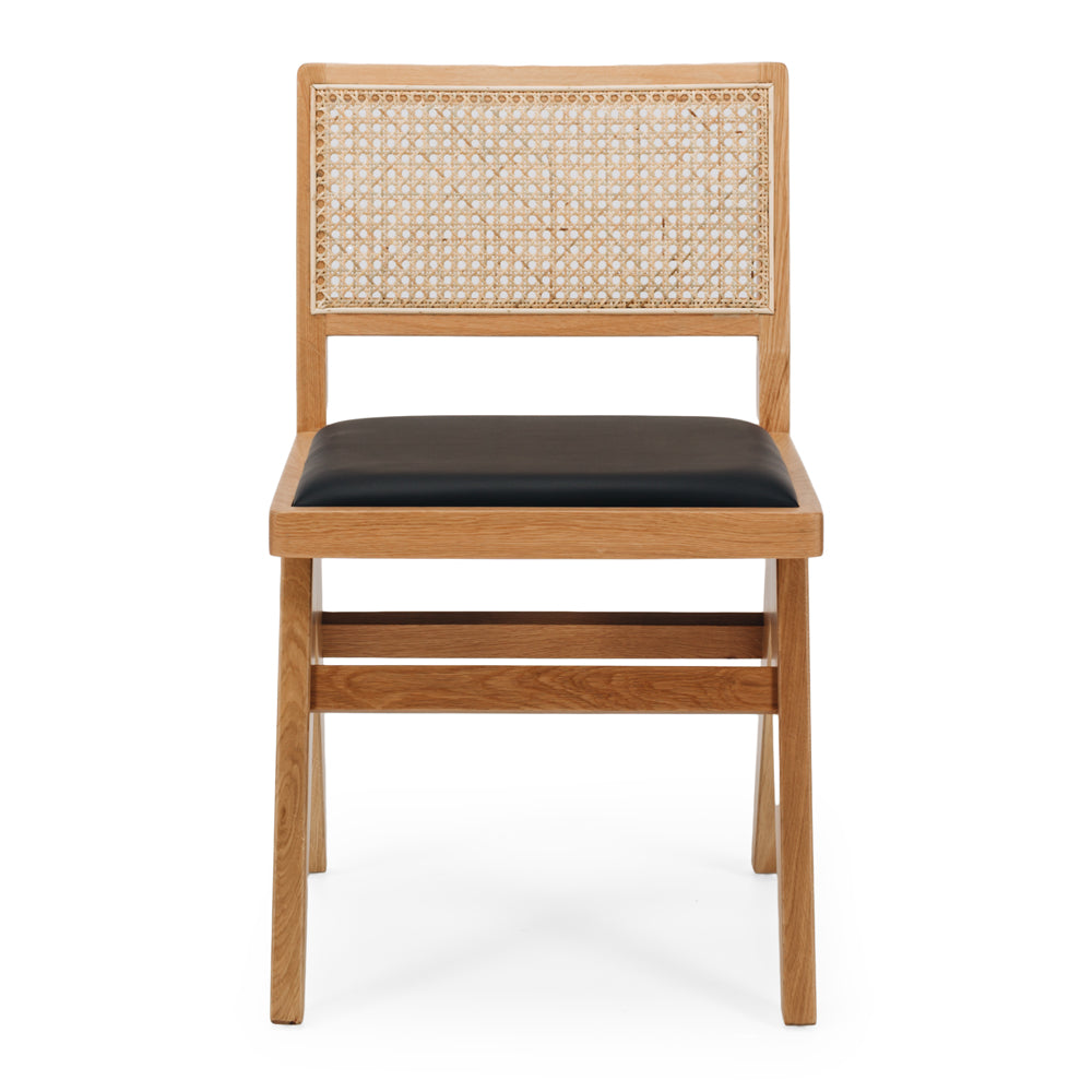 PALMA OAK DINING CHAIR - PU SEAT