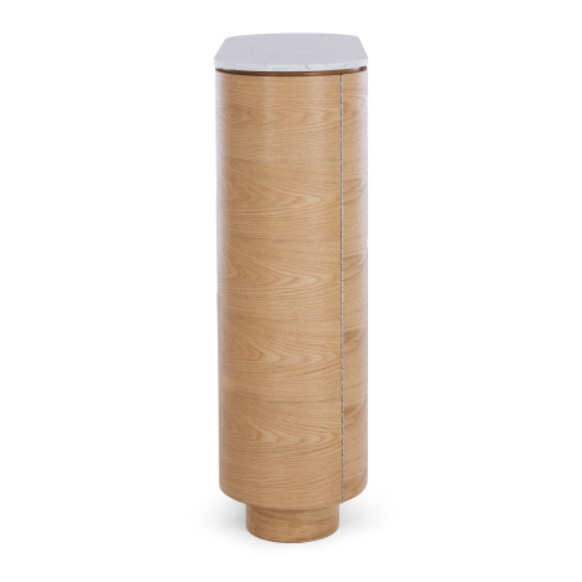 AKITA OAK BAR CABINET | MARBLE TOP