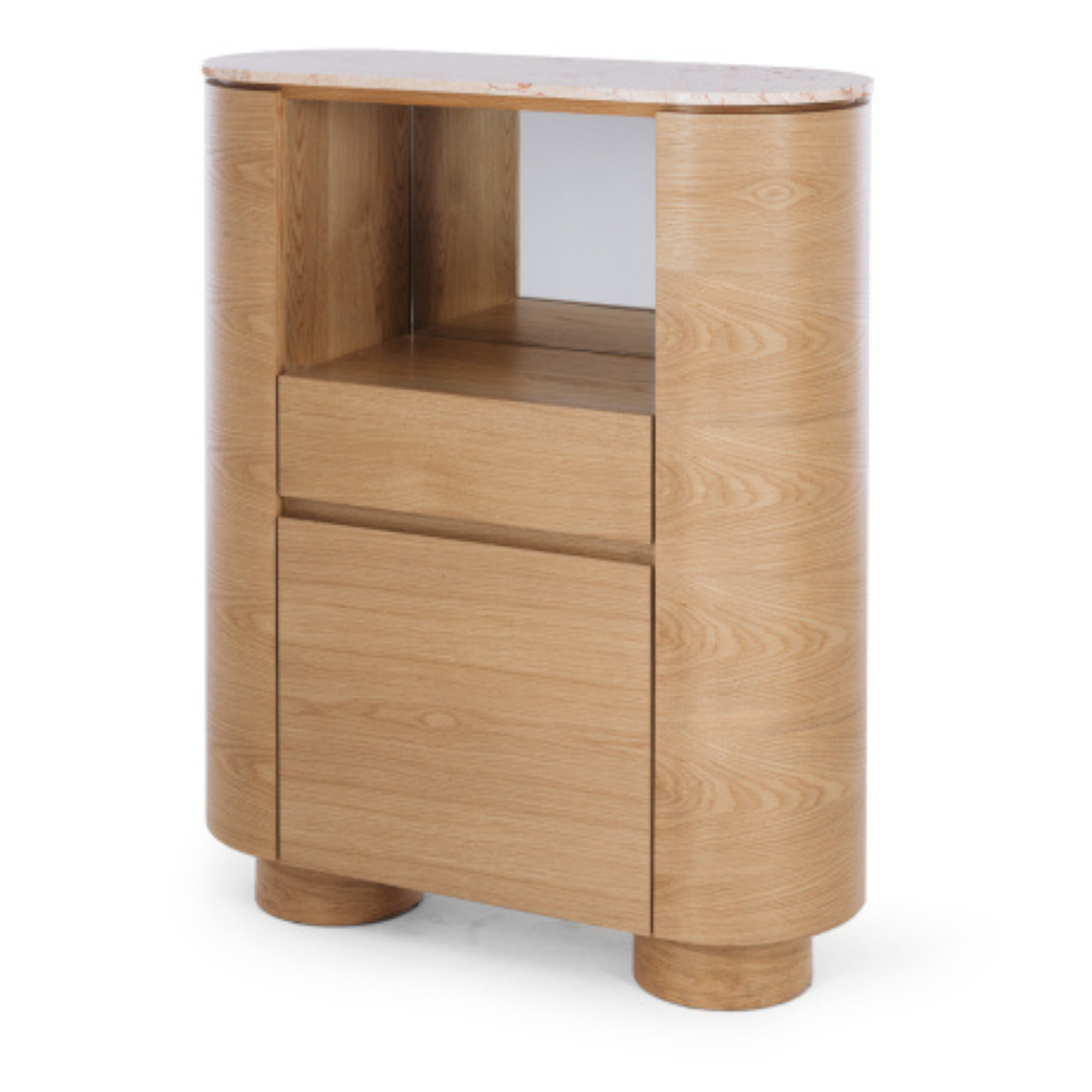 AKITA OAK BAR CABINET | TURKISH ROSE