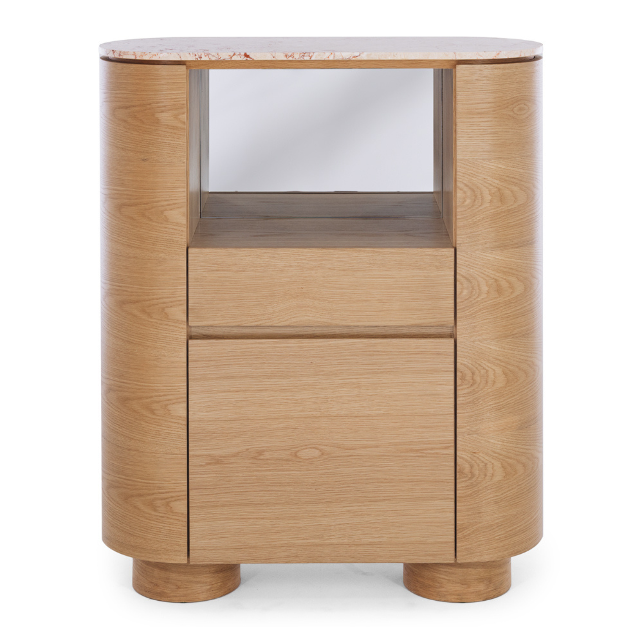 AKITA OAK BAR CABINET | TURKISH ROSE