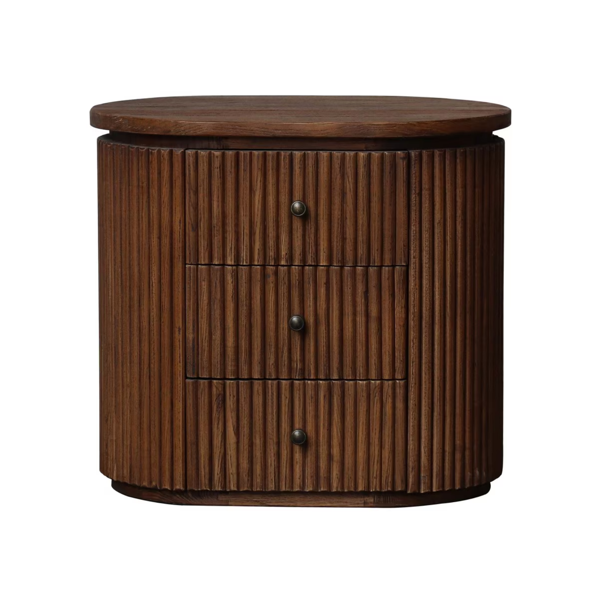 BERNARD OLD ELM BEDSIDE CABINET