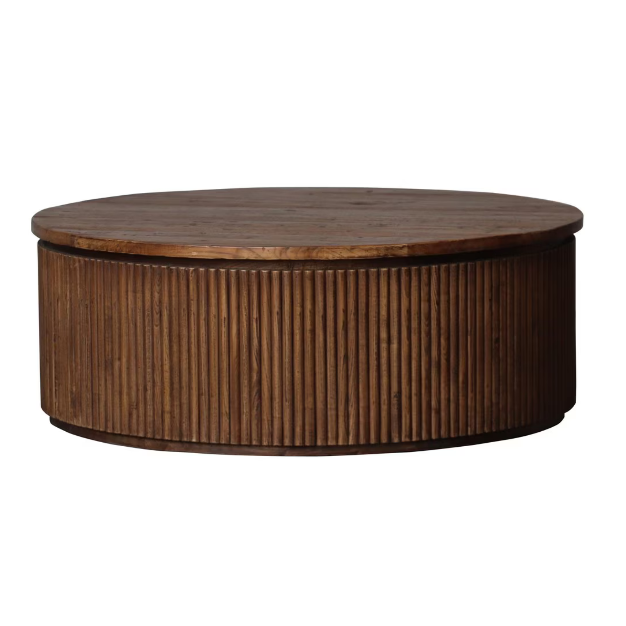 BERNARD OLD ELM ROUND COFFEE TABLE