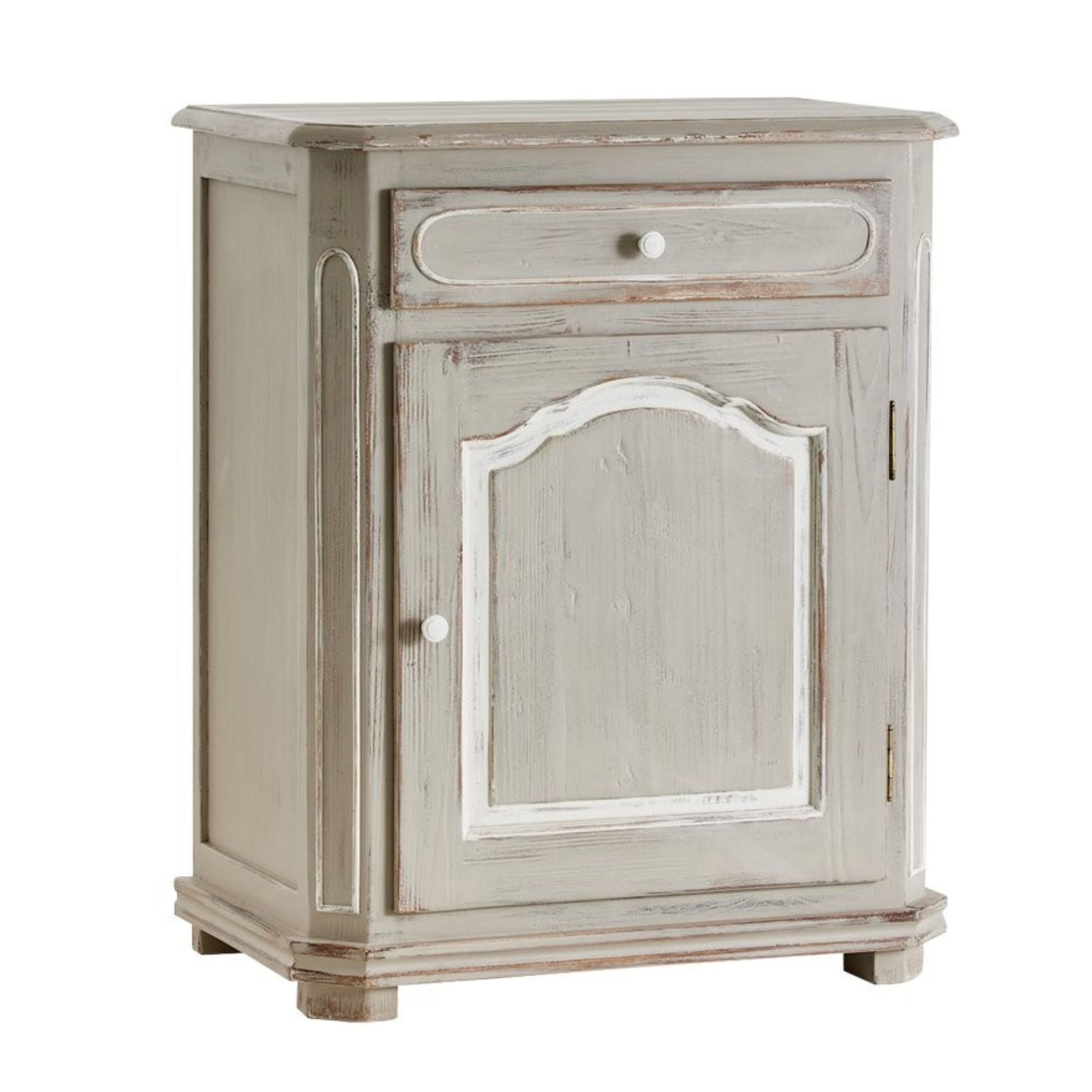 BEVERLEY SMALL CABINET - GREY WHITE