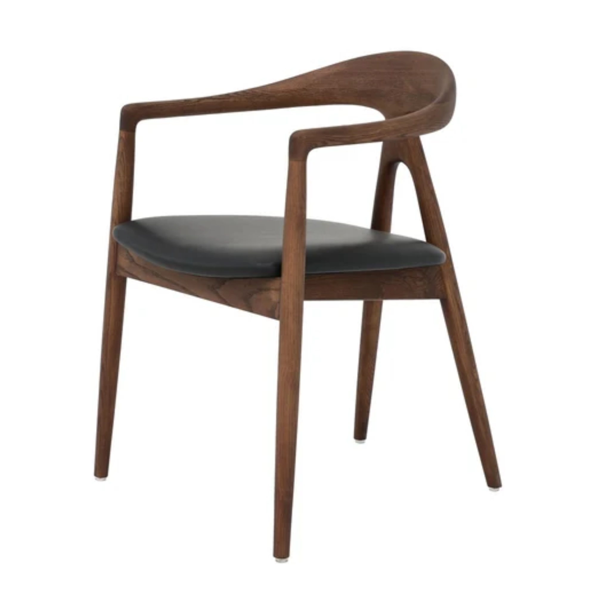 Bodo Dining Chair | Ash Walnut Frame | Leather Seat