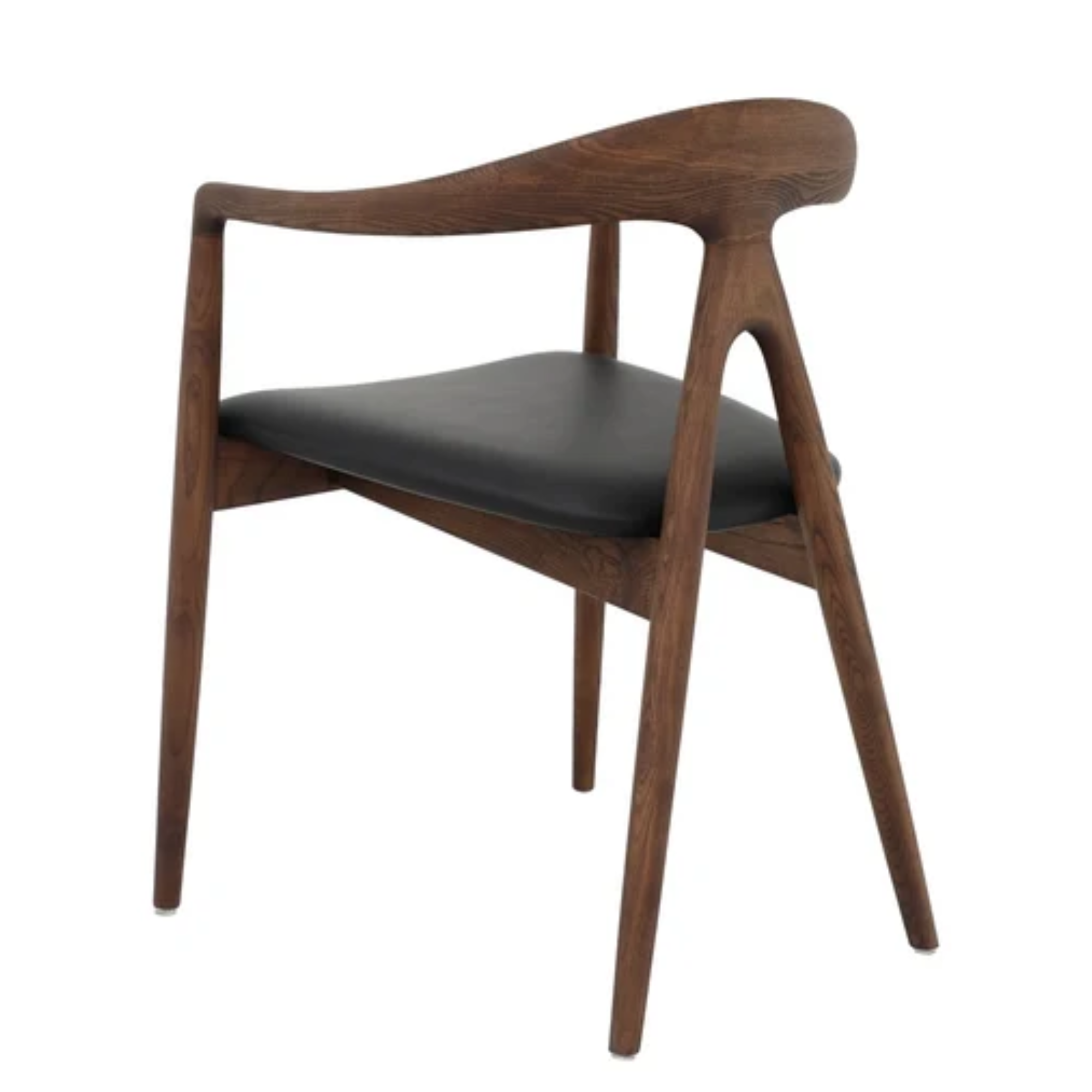 Bodo Dining Chair | Ash Walnut Frame | Leather Seat